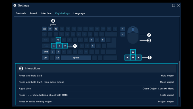 Keybindings 3 FC2.2